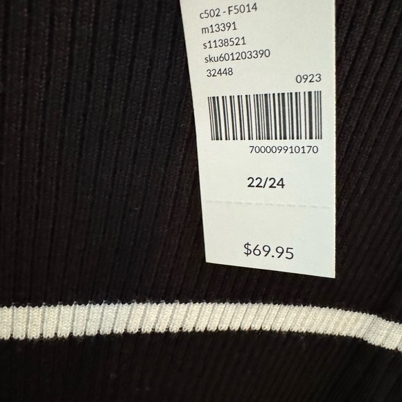 Lane Bryant Sweater Black And White 22/24 - Picture 4 of 7